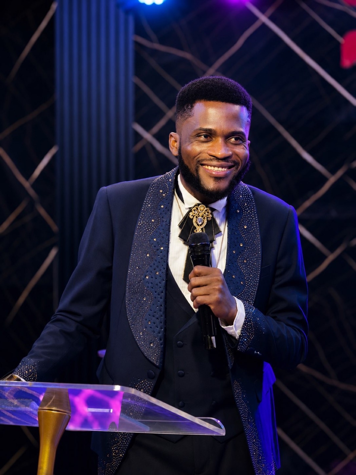 Apostle Dr. Isaac Sosu ministering
